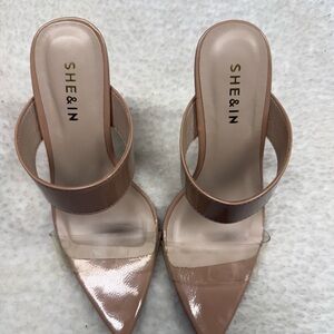 SHEIN Nude Strappy Heels